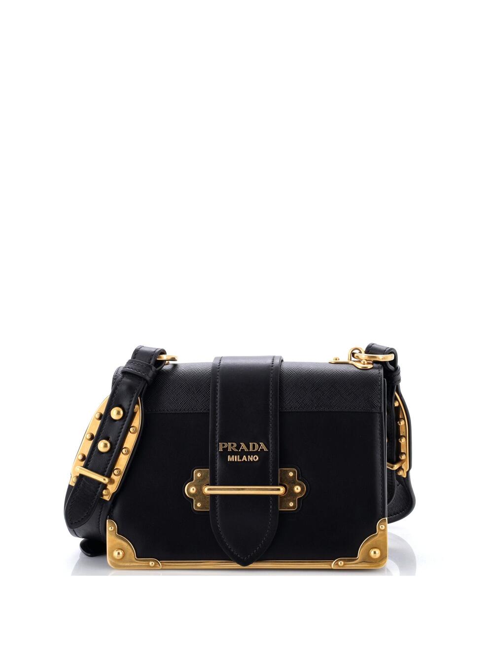 Prada Cahier Crossbody Bag Leather And #377455P15B